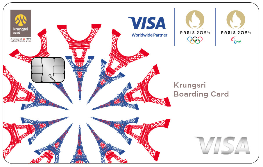 "กรุงศรี" แทคทีม "วีซ่า" พาเชียร์ โอลิมปิก เกมส์ ปารีส 2024 ที่ฝรั่งเศส กับบัตร Krungsri Boarding Card และบัตรกรุงศรี เดบิต